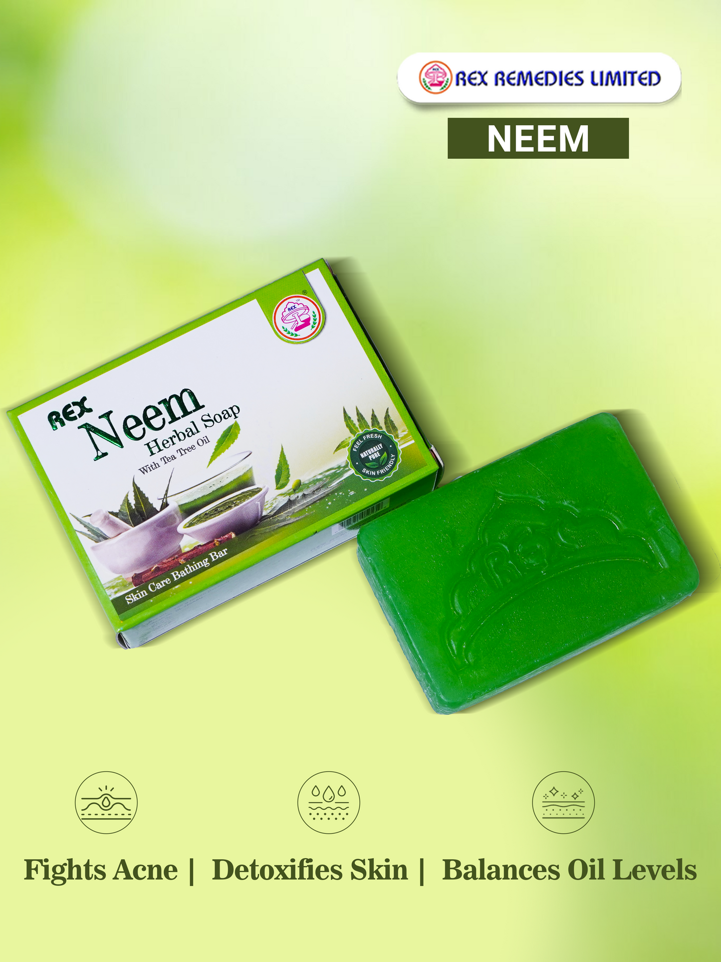 Neem Herbal Soap (Pack of 4)