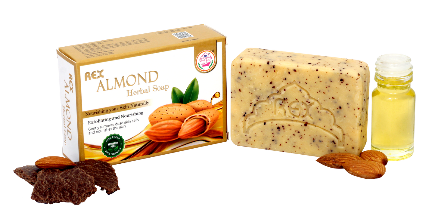 Almond Herbal Soap (Pack of 4)
