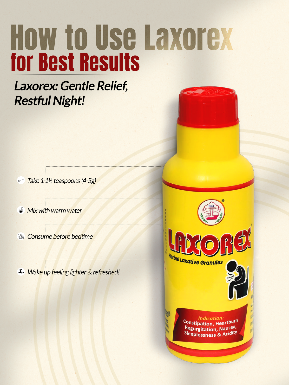 Laxorex - Herbal Laxative Granules