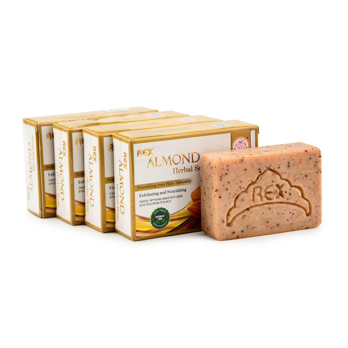 Almond Herbal Soap (Pack of 4)