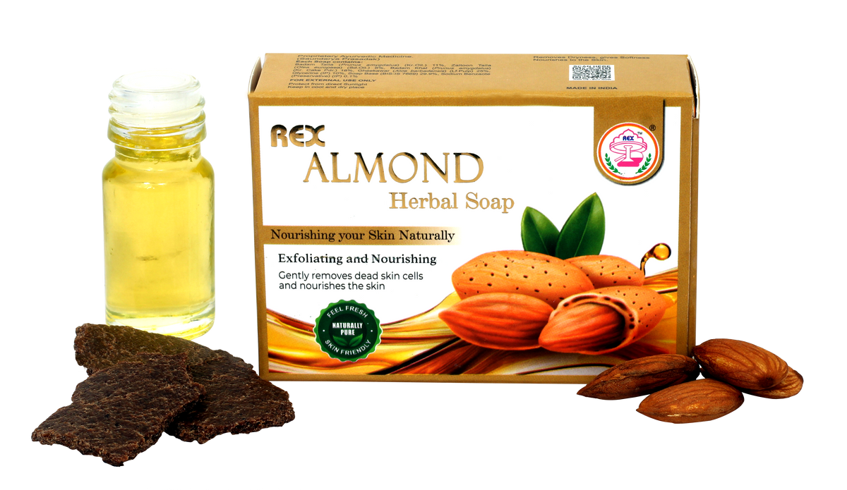 Almond Herbal Soap (Pack of 4)